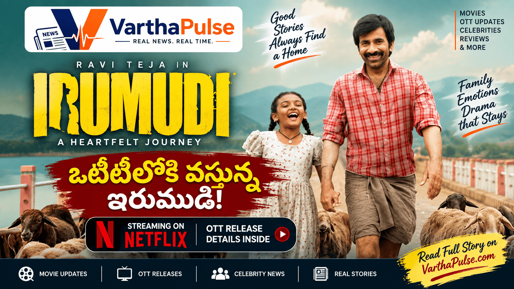రవితేజ ఇరుముడి OTT రిలీజ్ నెట్ఫ్లిక్స్లో సెప్టెంబర్ 18 నుంచి స్ట్రీమింగ్